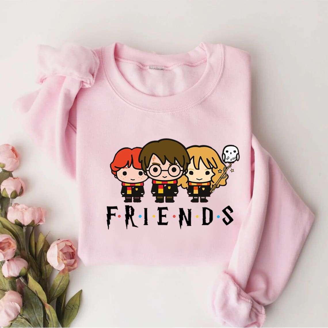 Cute Wizards Magic Print Sweatshirt