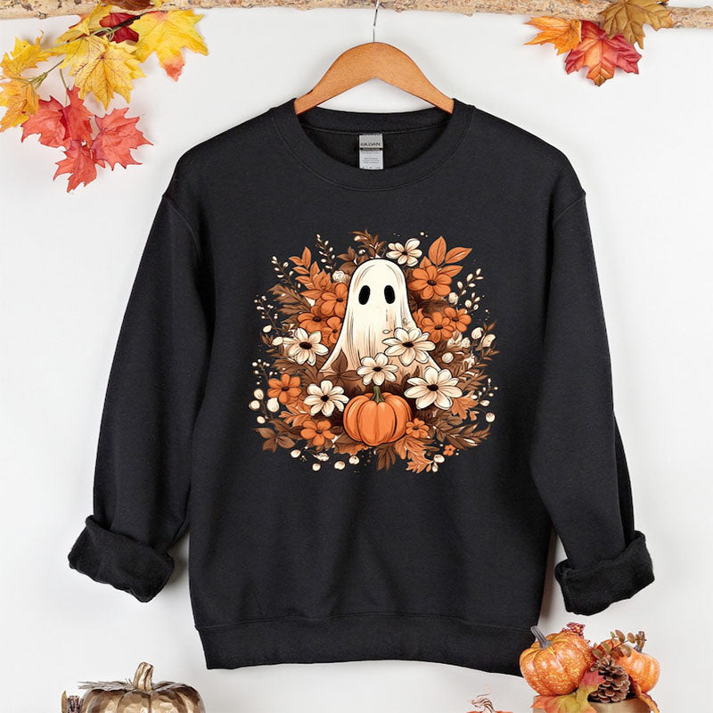 Fall Floral Ghost Sweatshirt