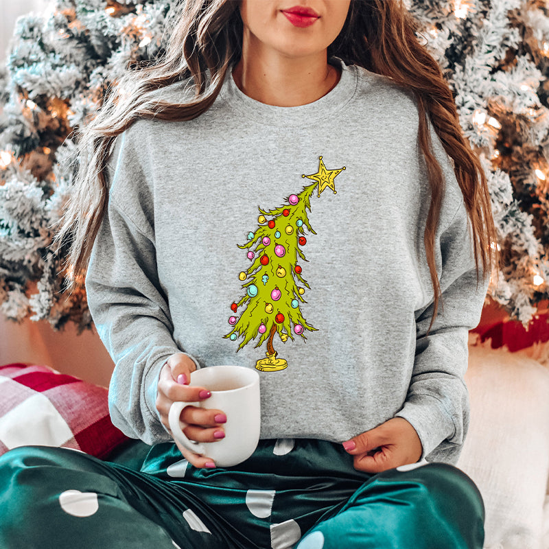 Trendy Christmas Tree Sweatshirt