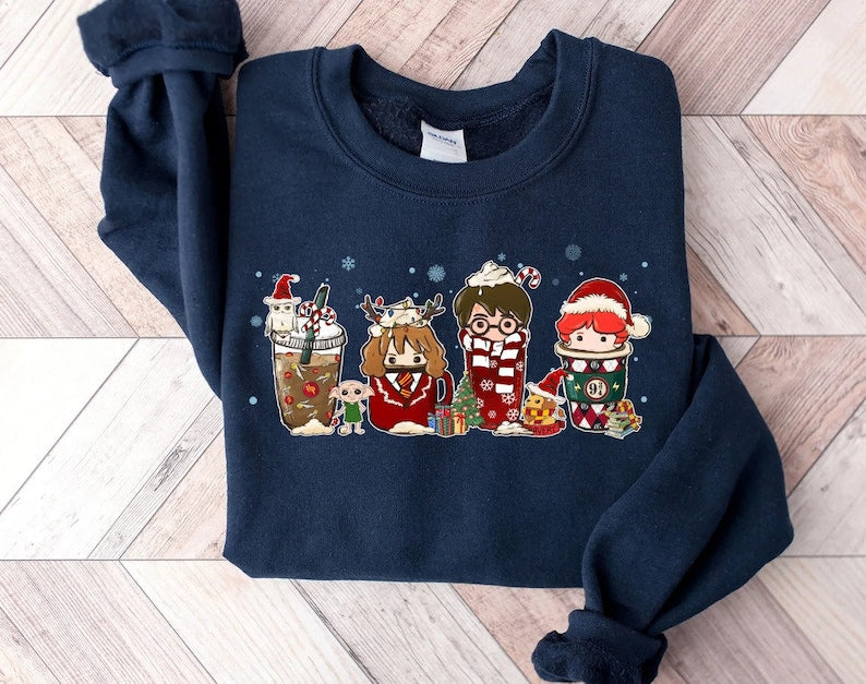 Magic Harry Coffee Latte Christmas Sweatshirt