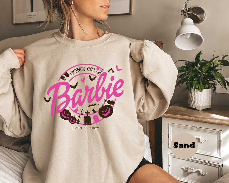 Halloween Barbie Print Sweatshirt
