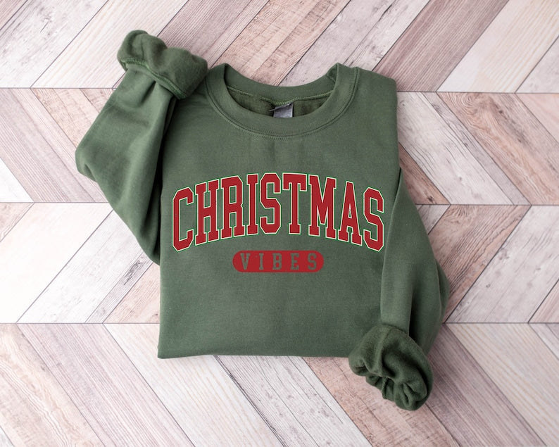 Retro Christmas Vibes Sweatshirt