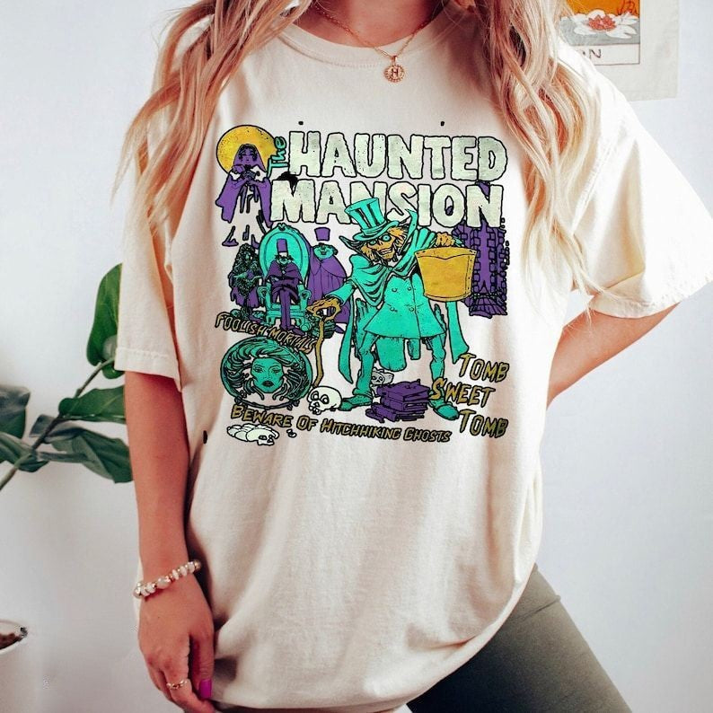 Retro The Haunted Mansion T-shirt