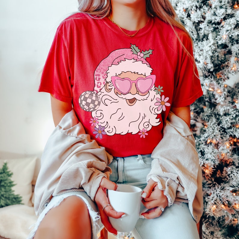 Disco Santa Trendy Christmas T-shirt