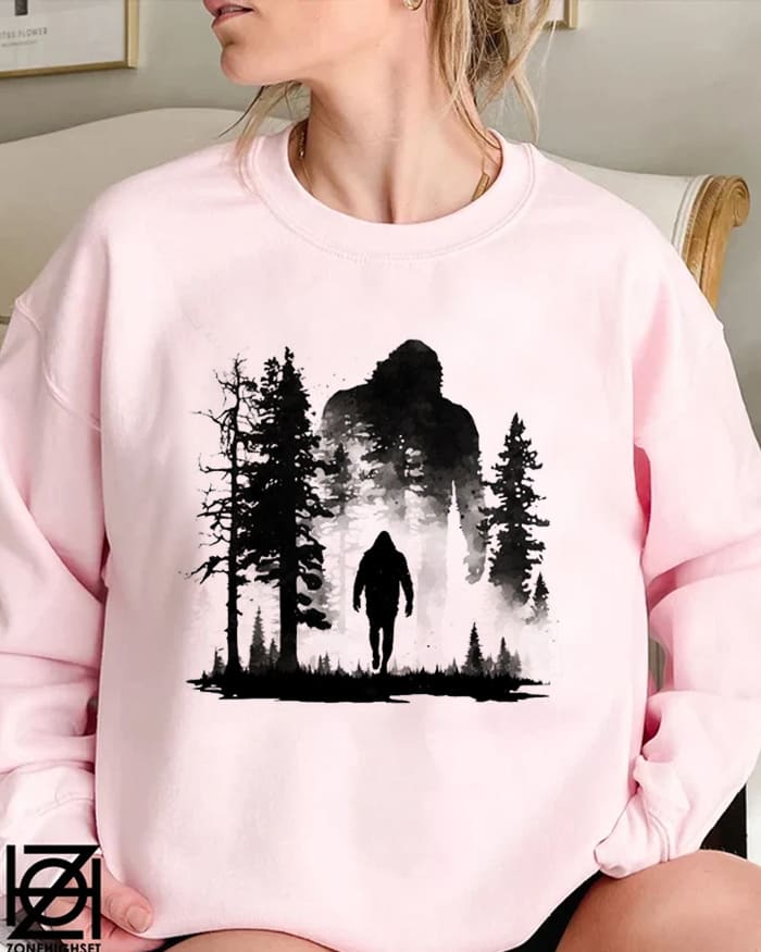 Sasquatch Yeti Hiking Sweatshirt