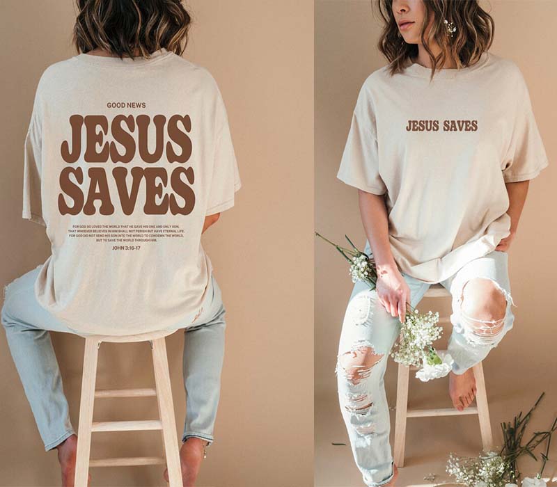 Aesthetic Faith Saves T-shirt