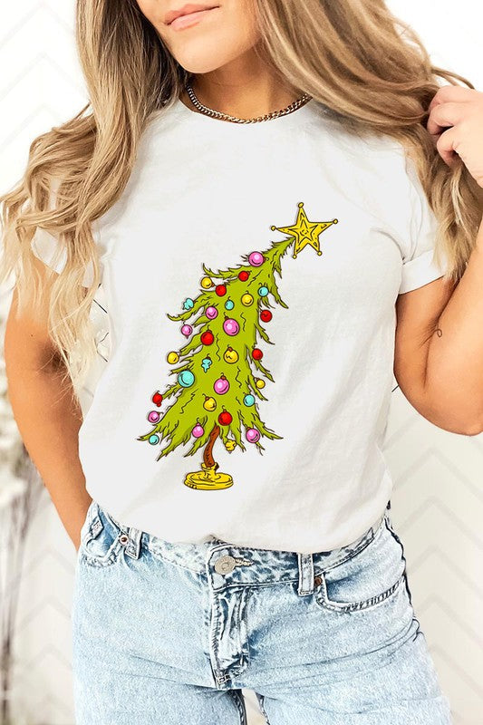 Trendy Christmas Tree T-shirt