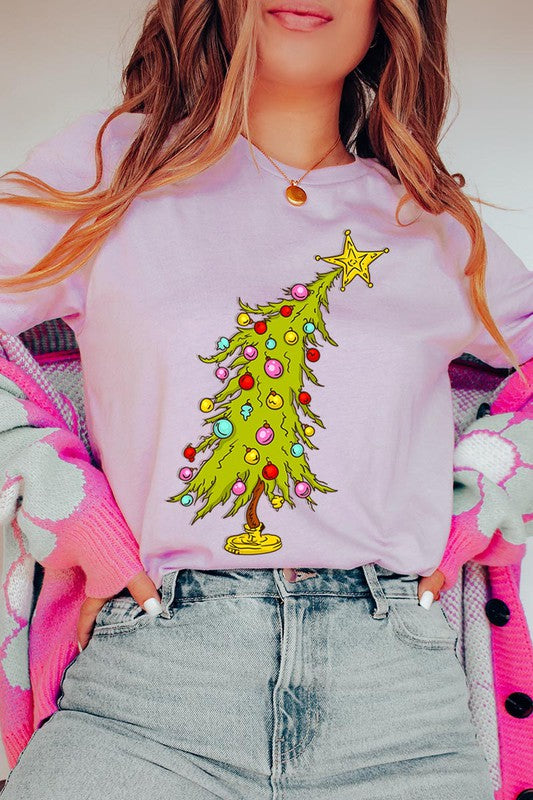Trendy Christmas Tree T-shirt