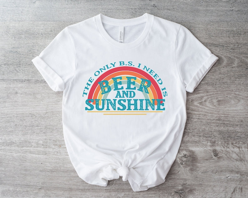 Beer and Sunshine Rainbow T-shirt