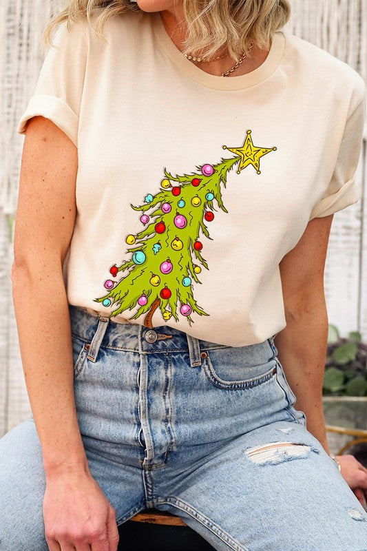 Trendy Christmas Tree T-shirt