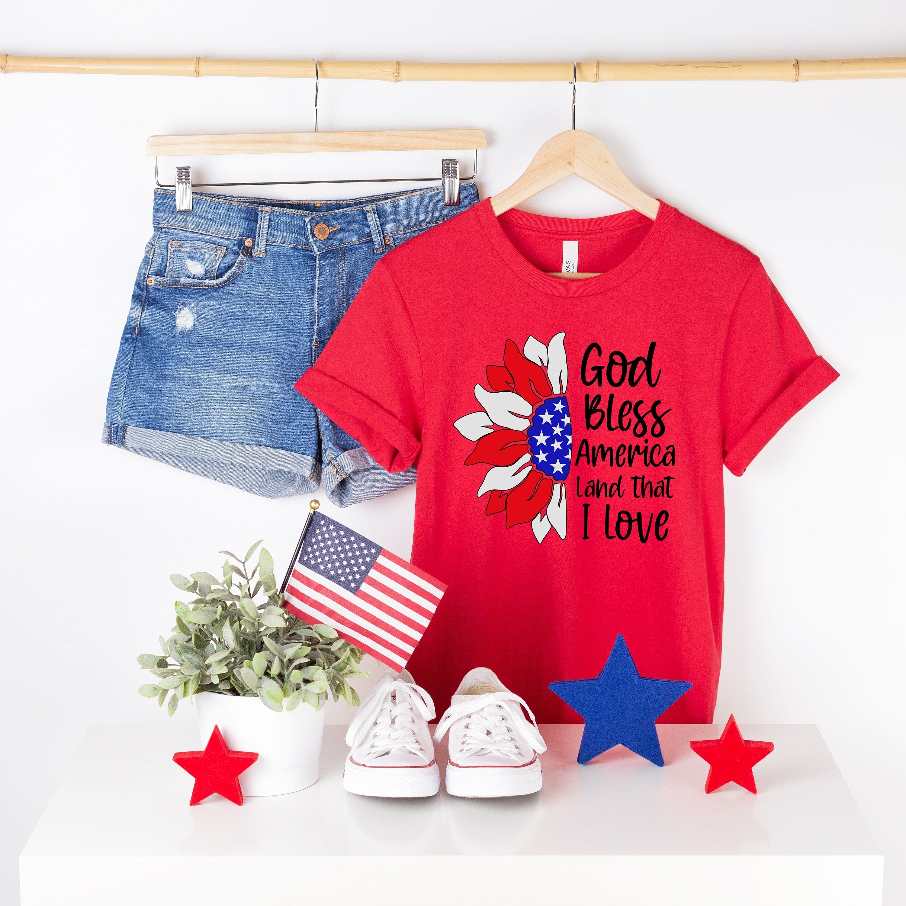 Independence Day Print Casual T-shirt