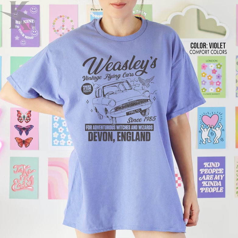 Weasley's Vintage Flying Car Shirt