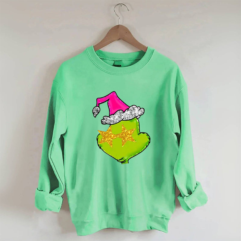 Christmas Print Crew Neck Sweatshirt