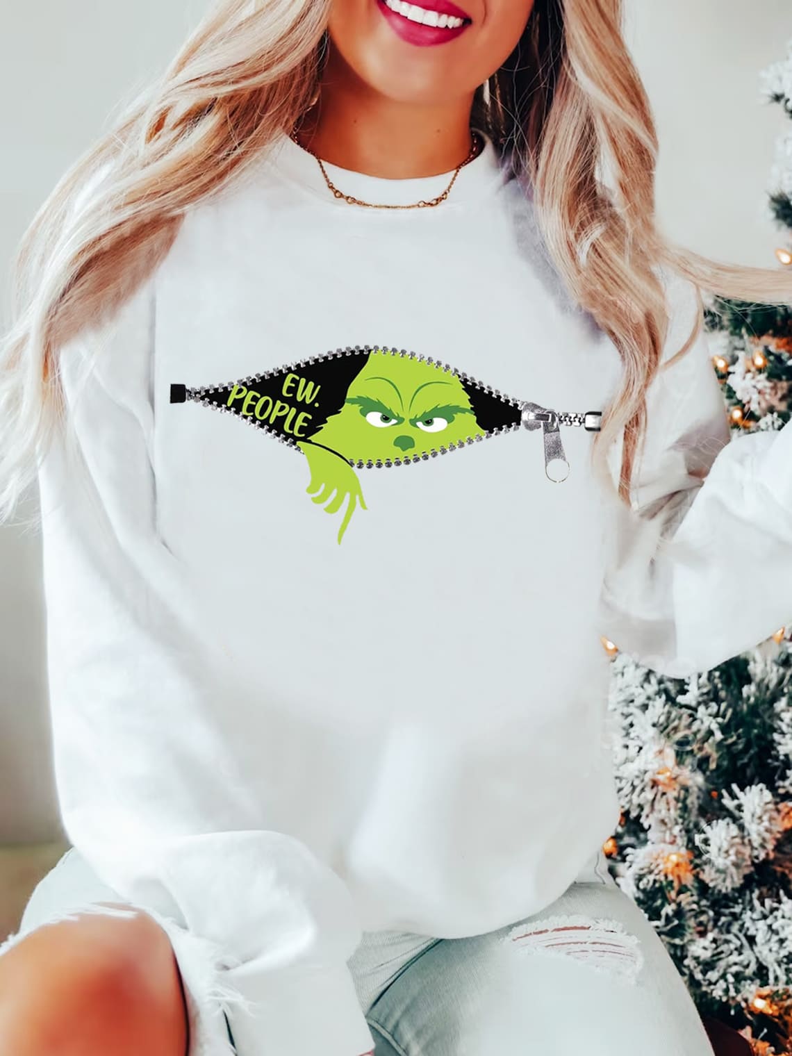 Christmas Funny Print Sweatshirt