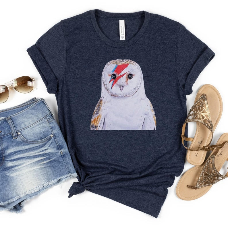 Goblin King Owl Short Sleeve Print T-shirt