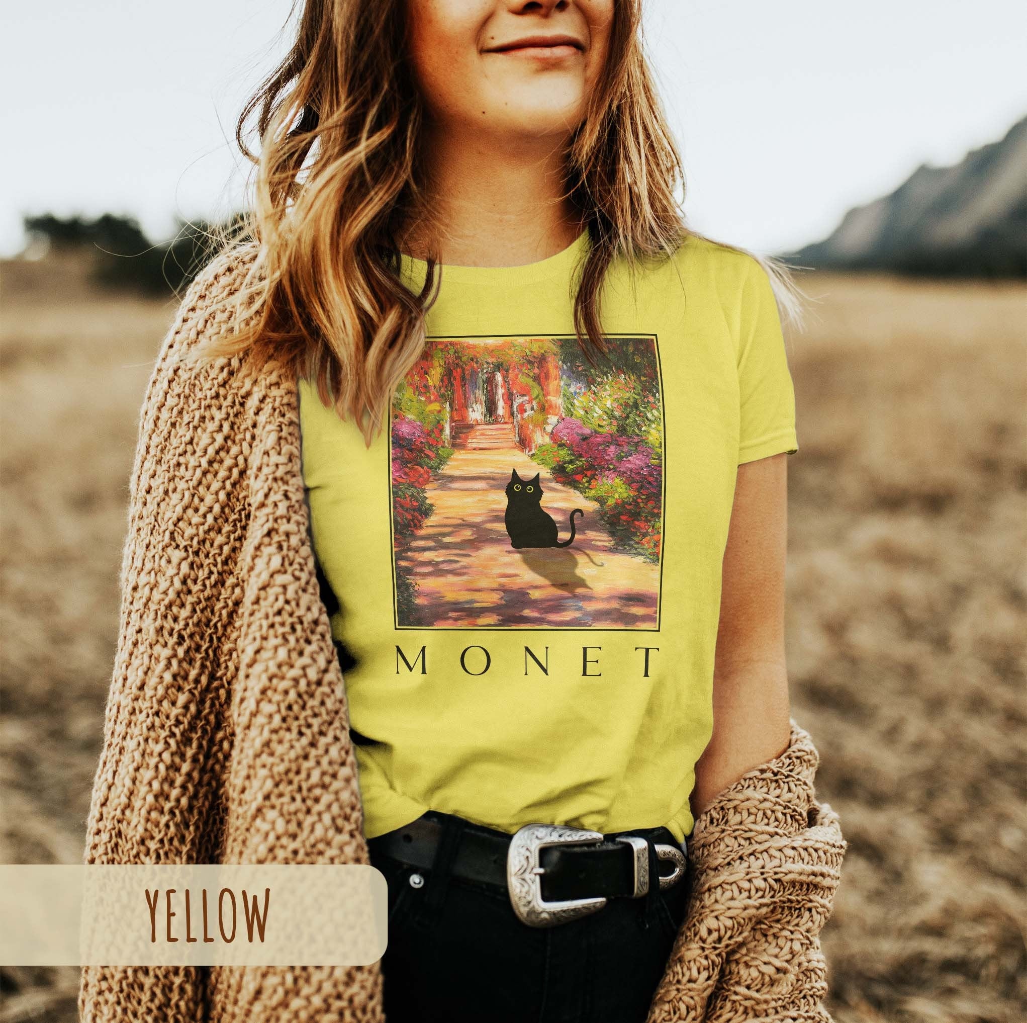 Monet Garden Cat T-Shirt