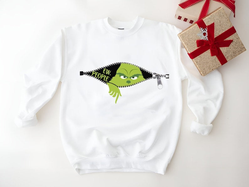 Ew People Christmas Print Sweatshirt
