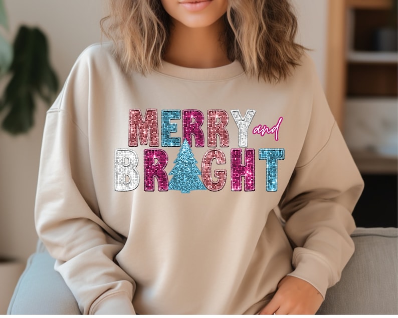 Merry and Bright Christmas Sweatshirt