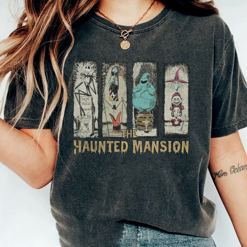 Vintage The Haunted Mansion Halloween Matching Shirt