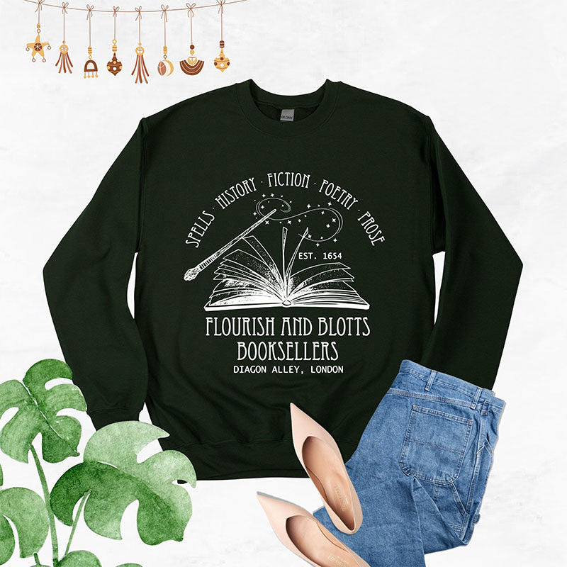 Flourish and Blotts Booksellers Sweatshirt