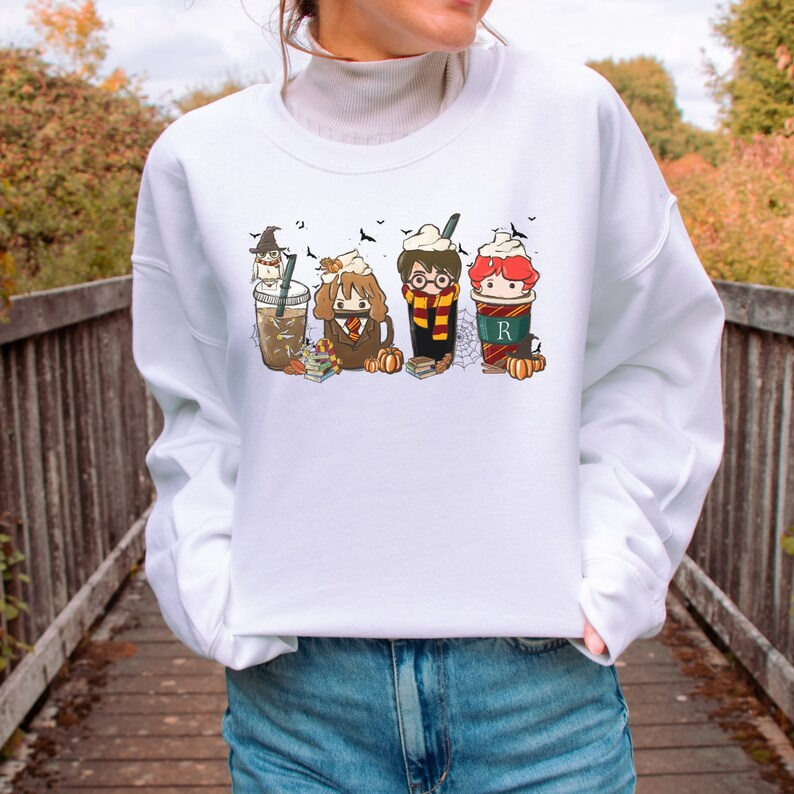 Halloween Harry Coffee Latte Fall Sweatshirt