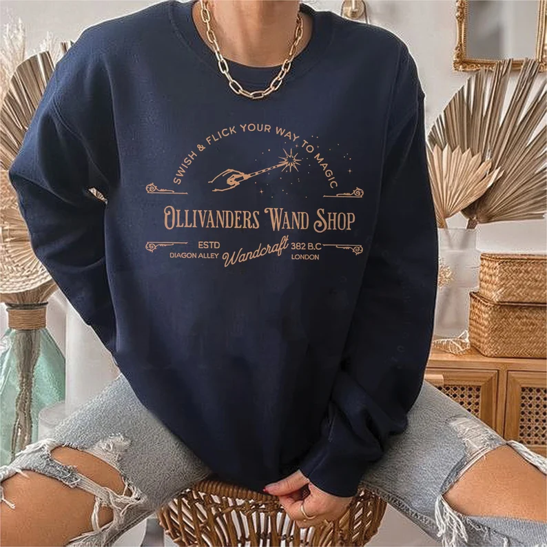 Ollivanders Wand Shop Wizard Sweatshirt