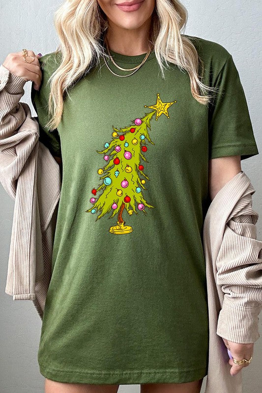 Trendy Christmas Tree T-shirt