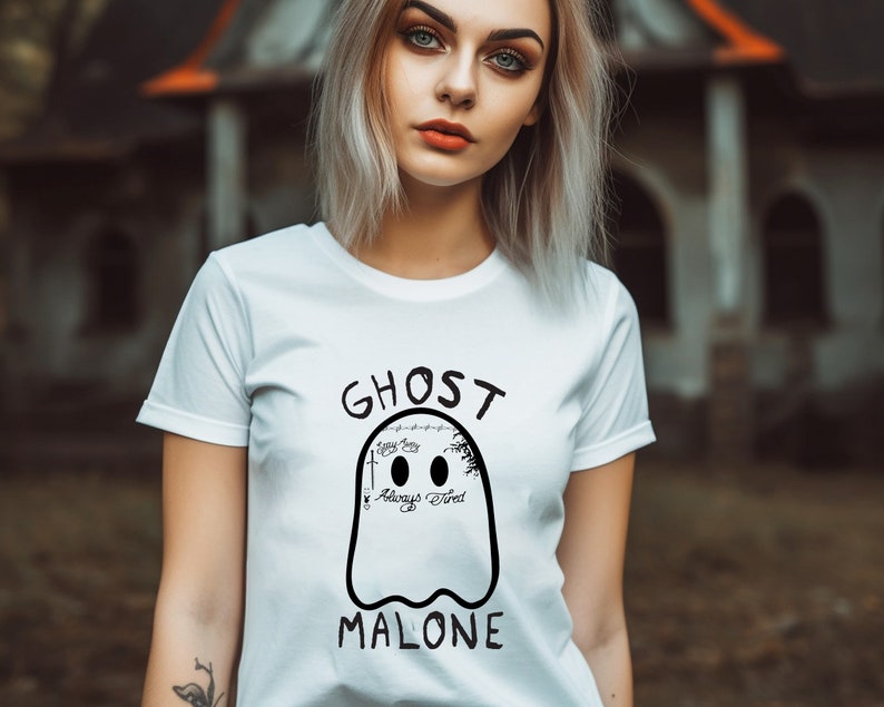 Ghost Malone Spooky Halloween T-shirt